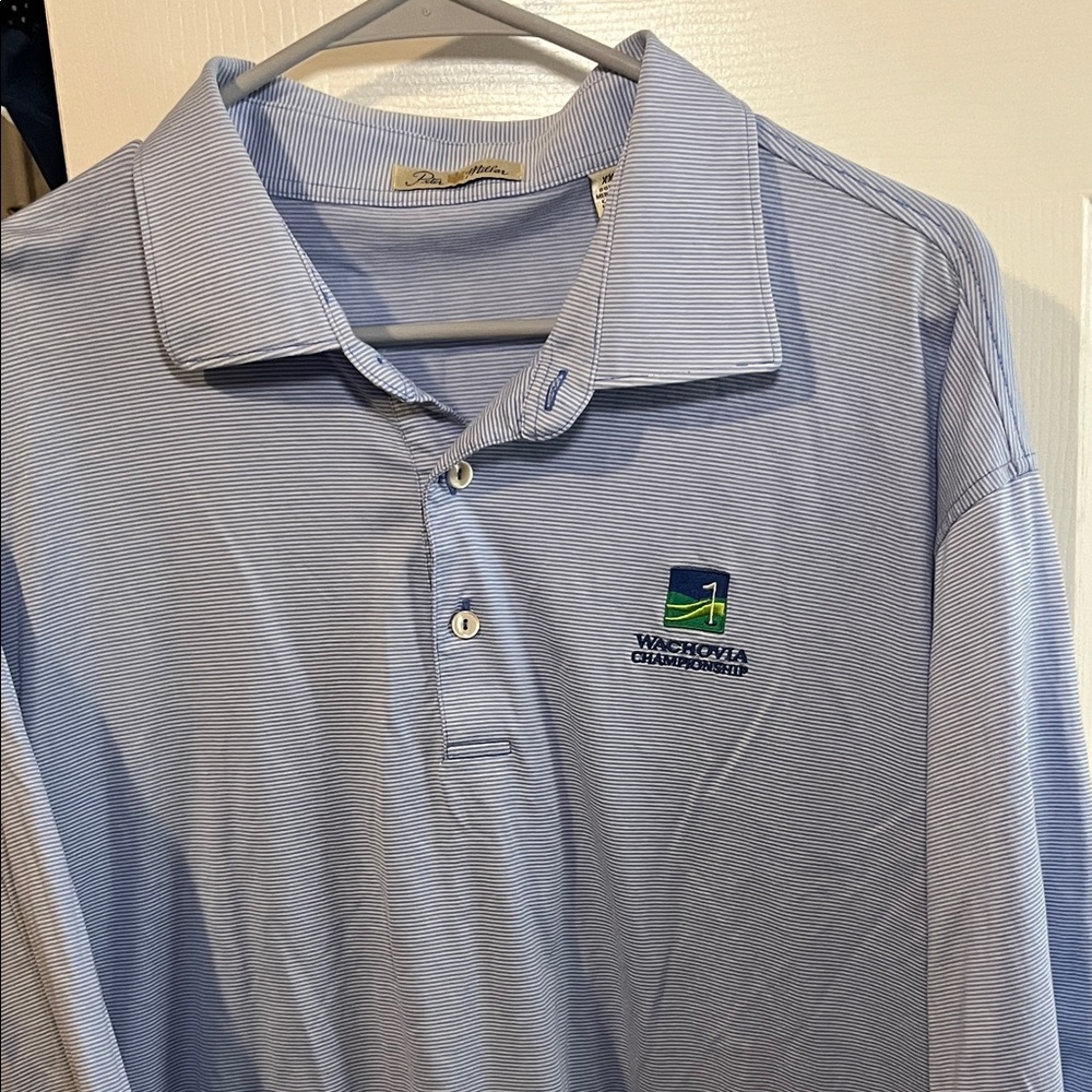 Peter Millar Light Blue golf  Polo Shirt XXL